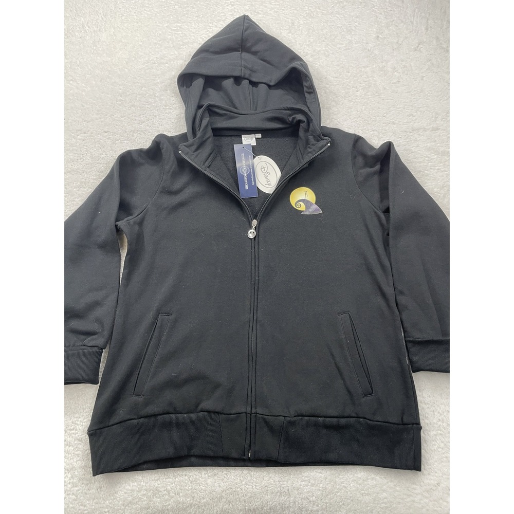 Disney Nightmare Before Christmas Full Zip Hoodie Black Size L Two Sided Graphic